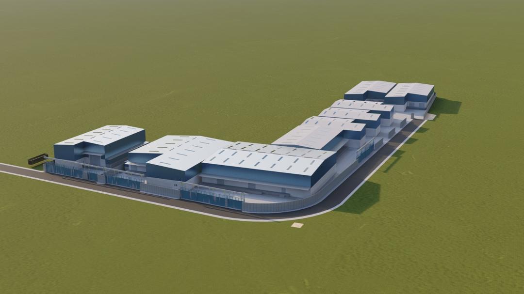 3D render industrial park